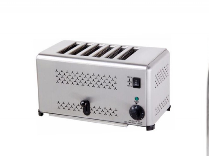 Electric Bread Pop Up Toaster 6 Slices, SS