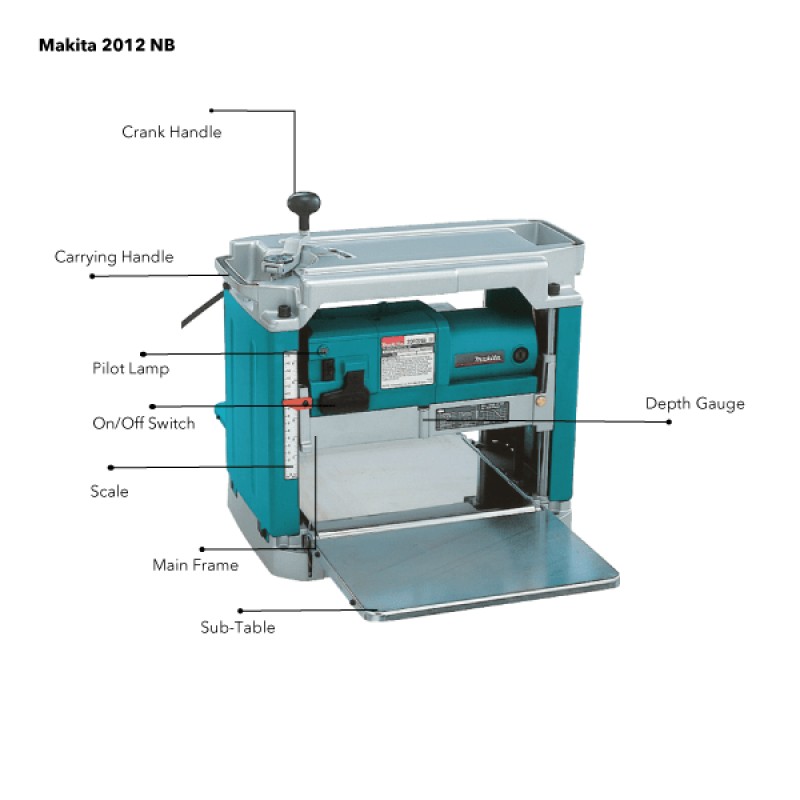 Makita 2012NB Planer 304 Mm 8500 RPM 1650W