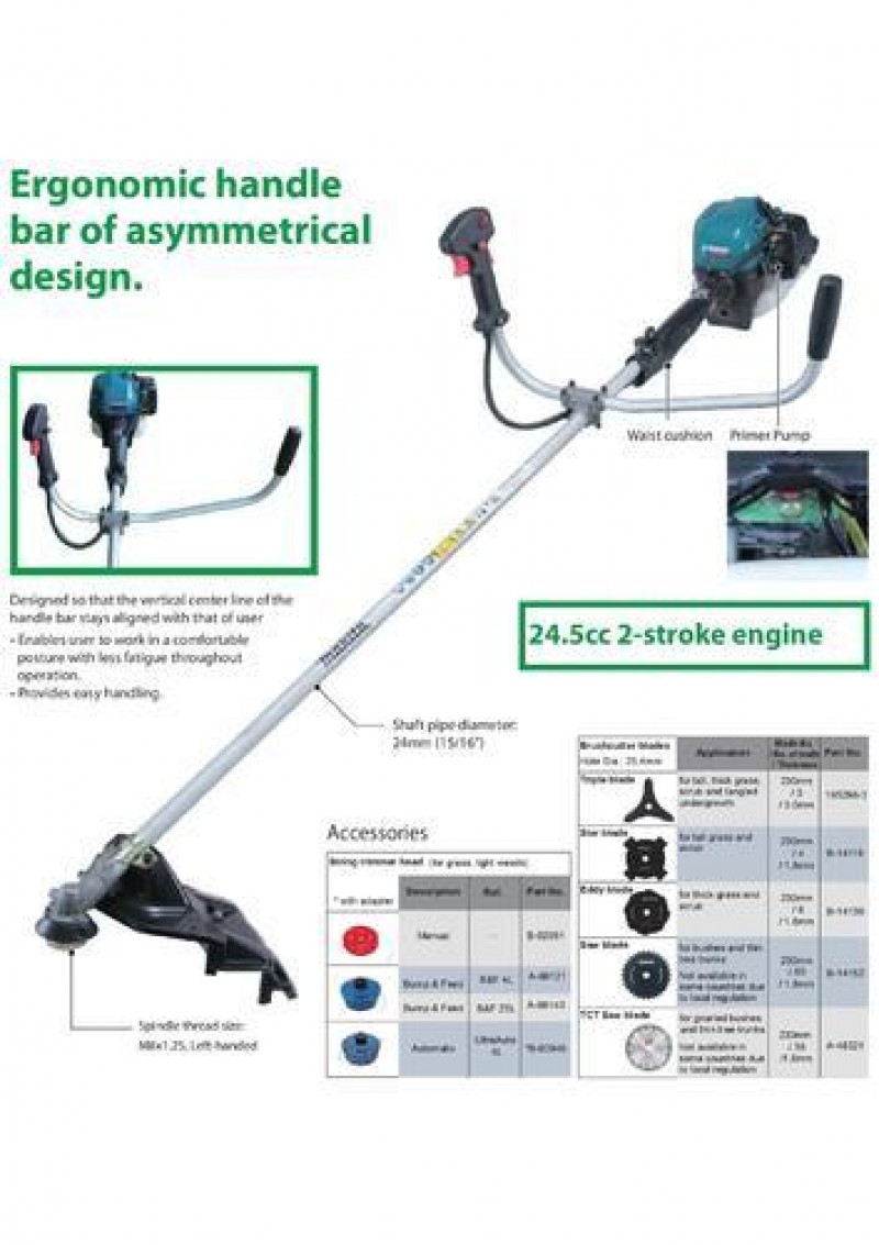 Makita EM2500U 2-Stroke Petrol Brush Cutter 24.5 ML