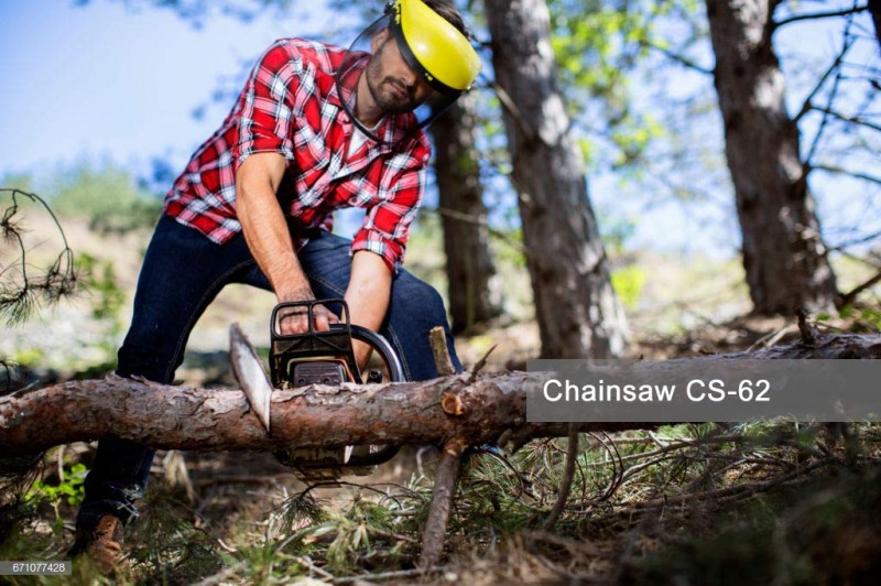 CS-62 62CC 4 HP 2 Stroke Petrol Chainsaw with 24 inch Cutter Bar