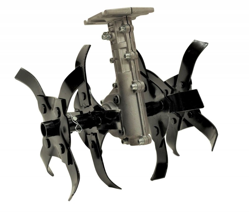 Cultivator Type Tiller Attachment for Brush Cutter, 28mm Shaft Size