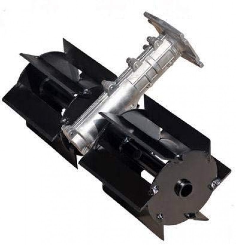 Flat Scraper Weeder Type Tiller Attachment for Brush Cutter, 28mm Shaft Size