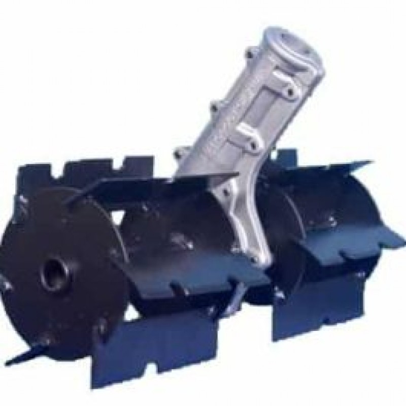 Flat Scraper Weeder Type Tiller Attachment for Brush Cutter, 28mm Shaft Size