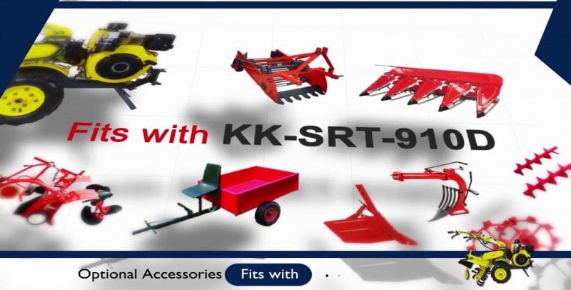 Kisankraft Inter Cultivator (Manual Start) KK-SRT-910D (Without Tiller attachment)