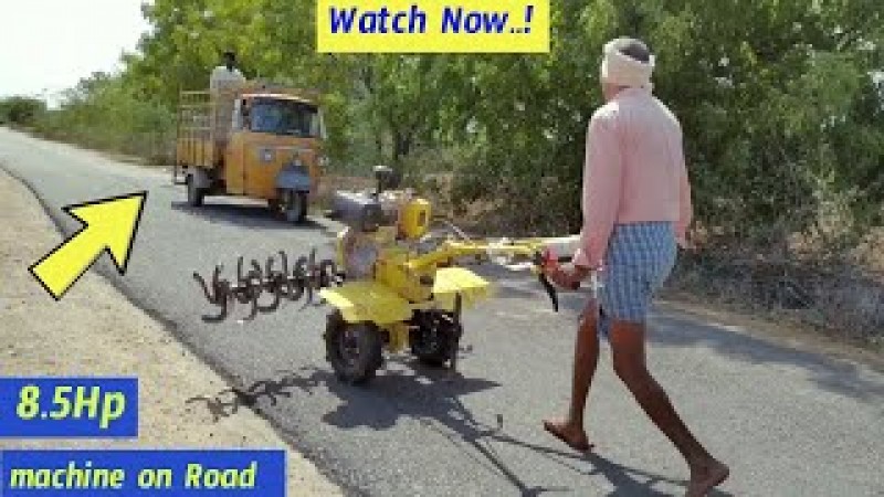 Kisankraft KK-IC-400E Diesel Cultivator (Self Start), 8.5HP 406cc