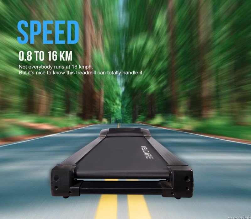 Welcare Wc4646 Motorized and Cushioned Treadmill 2Hp (4Hp Peak) Powerful Dc Motor 15 Level Incline