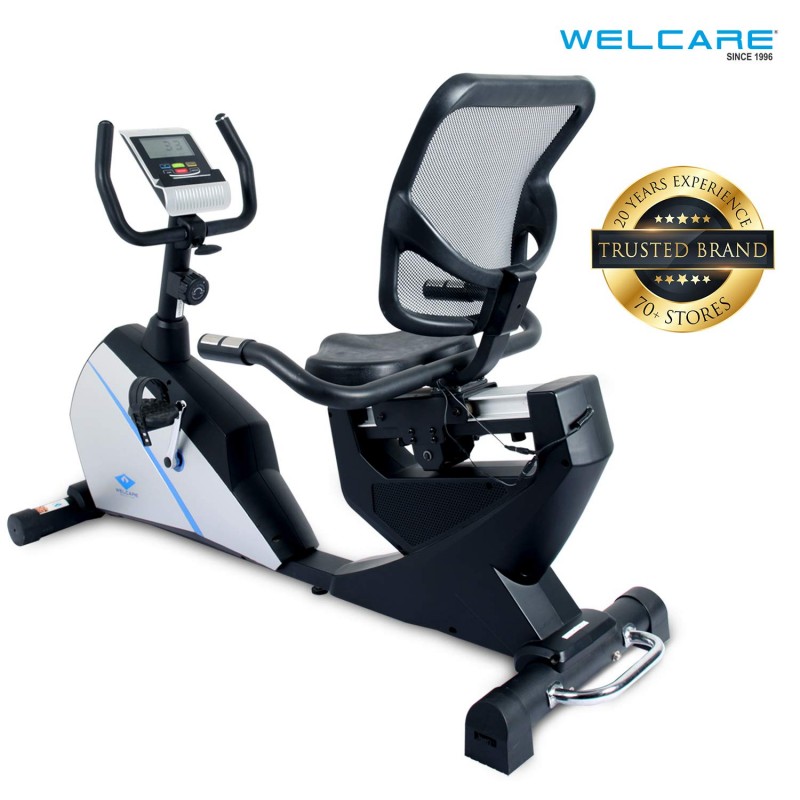 Welcare Wc 1588 Recumbent Bike With FlyWheel of 5Kg With Manual Adjustment