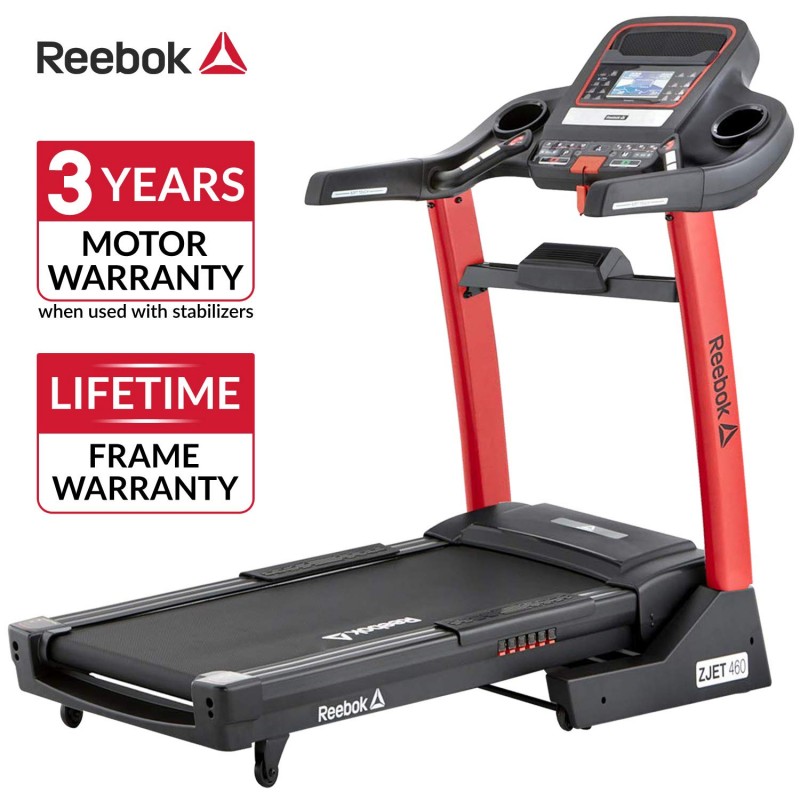 Reebok Zjet 460 Motorized and Cushioned Treadmill 2.5Hp Dc Motor 20 Level Incline