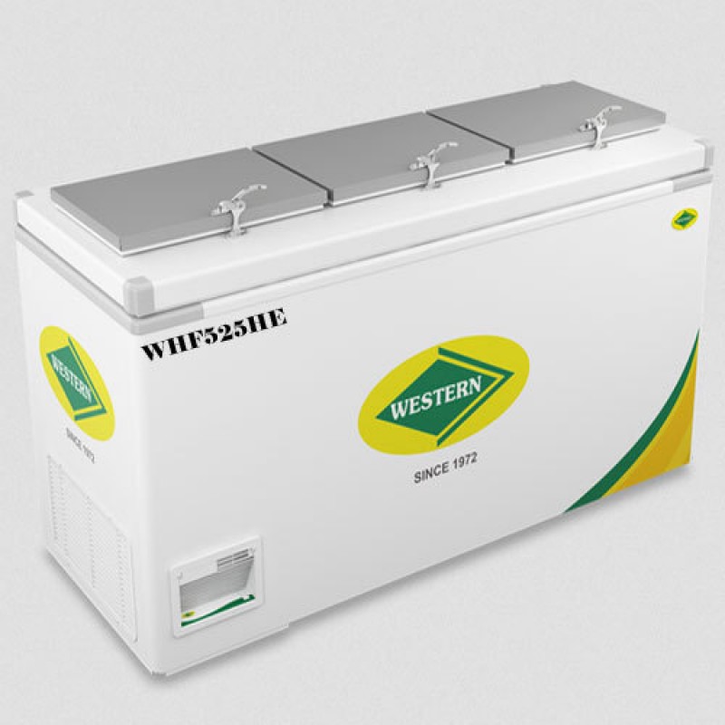 Western Glass Top Deep Freezer WHF525HE 480 Litres for Ice Cream Parlours/Dairy/Meat Centres etc