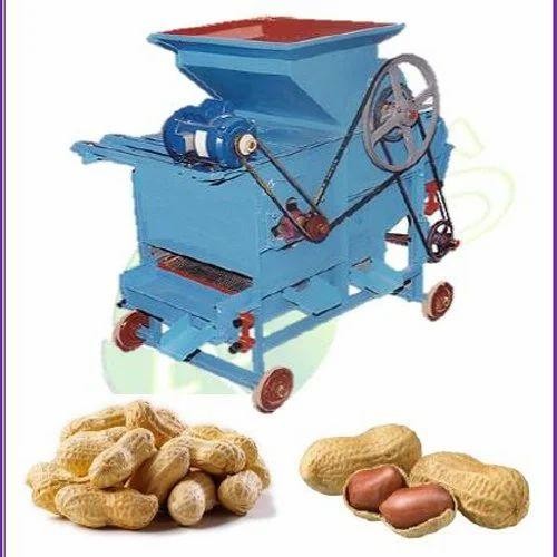 Groundnut Shelling/Decorticator Machine with Grader 200 to 500 Kg/hr with 1hp Motor