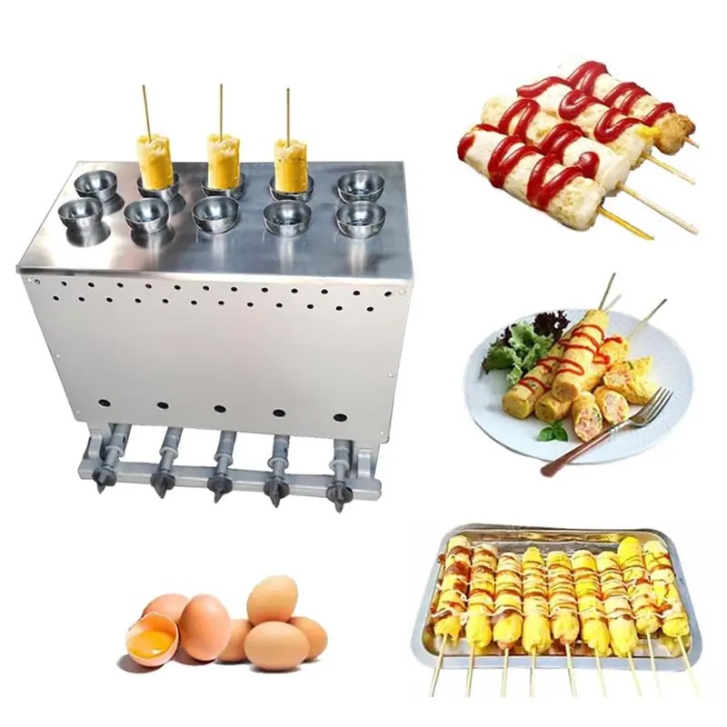 Commercial Gas Operated 10 Egg Sausage Roll /Hot Dog Maker Machine