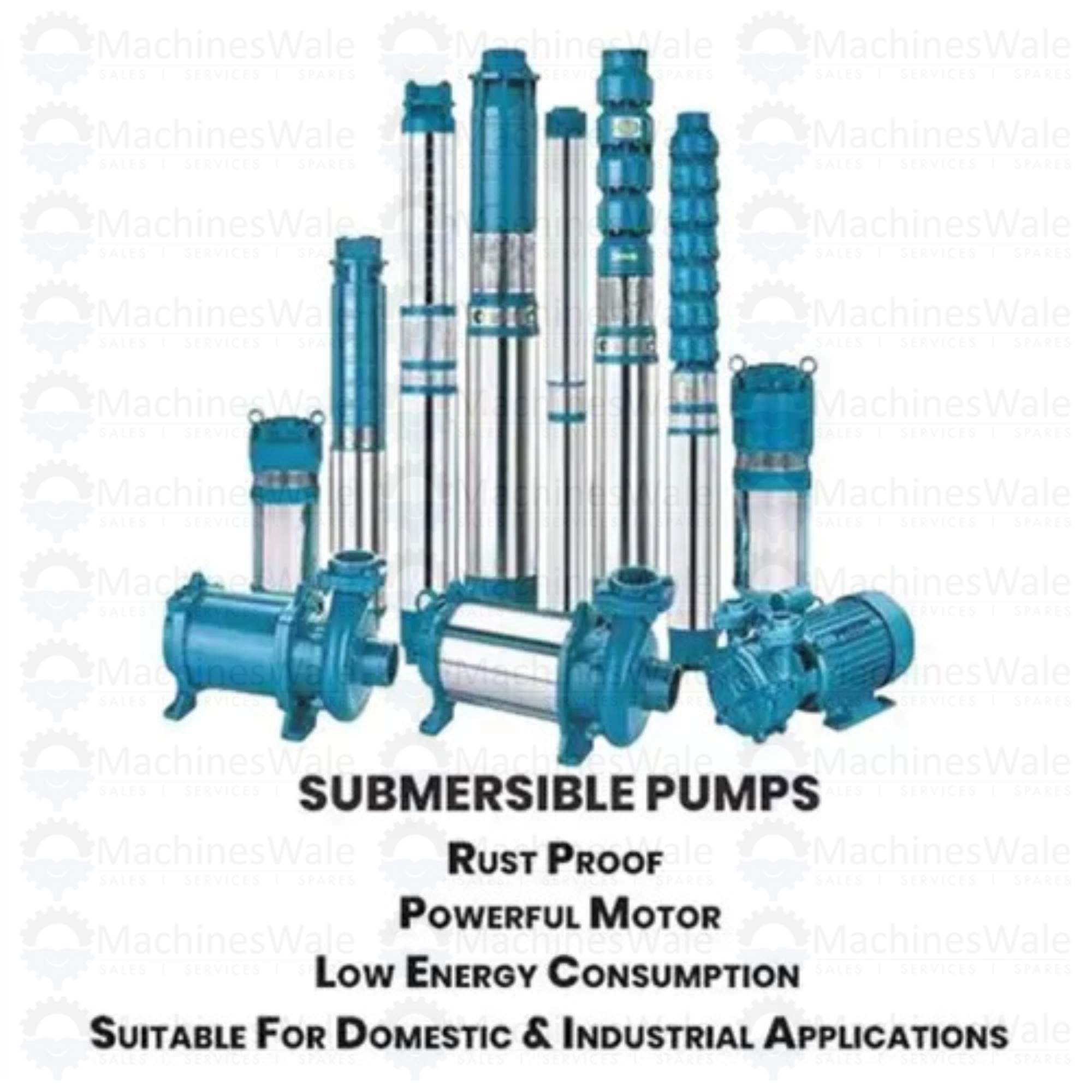 LUBI 3HP 8-Stage Three Phase Water Filled Submersible