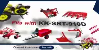 Kisankraft Inter Cultivator (Manual Start) KK-SRT-910D (Without Tiller attachment)