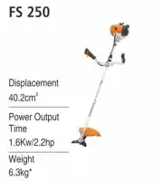 Stihl FS-250 Petrol Operated Professional Brush Cutter 40.2cc, 2.2hp